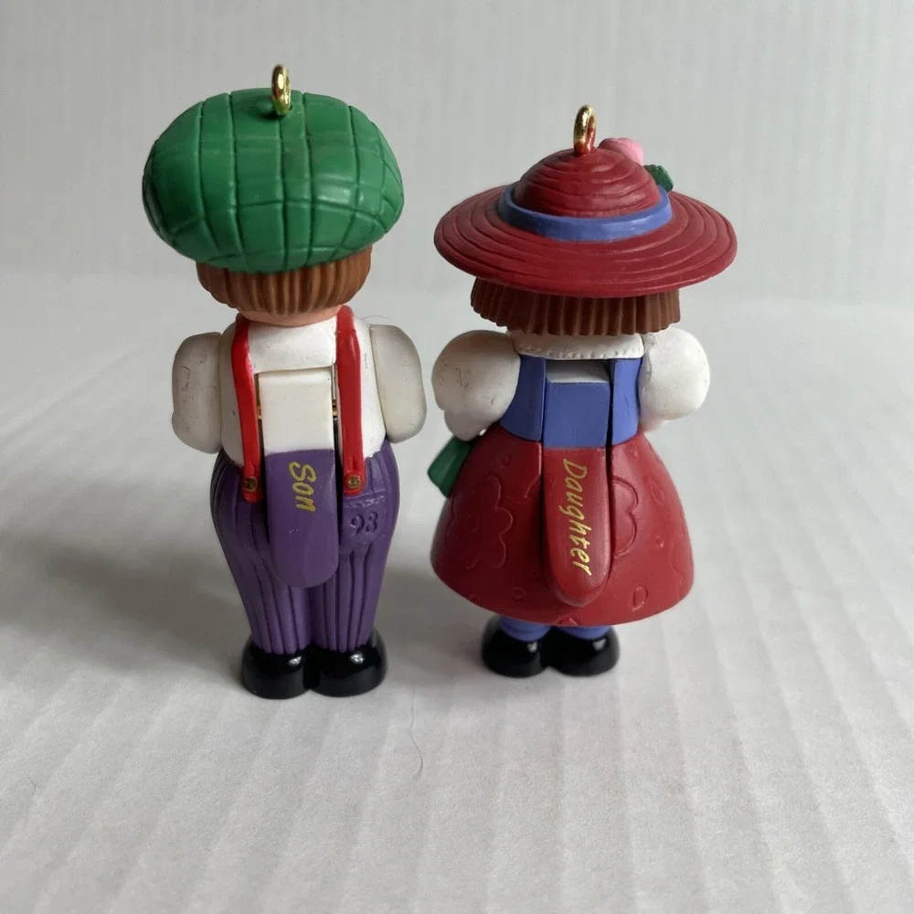 Vintage Hallmark Keepsake 1998 Son And Daughter Nutcracker Christmas Ornaments